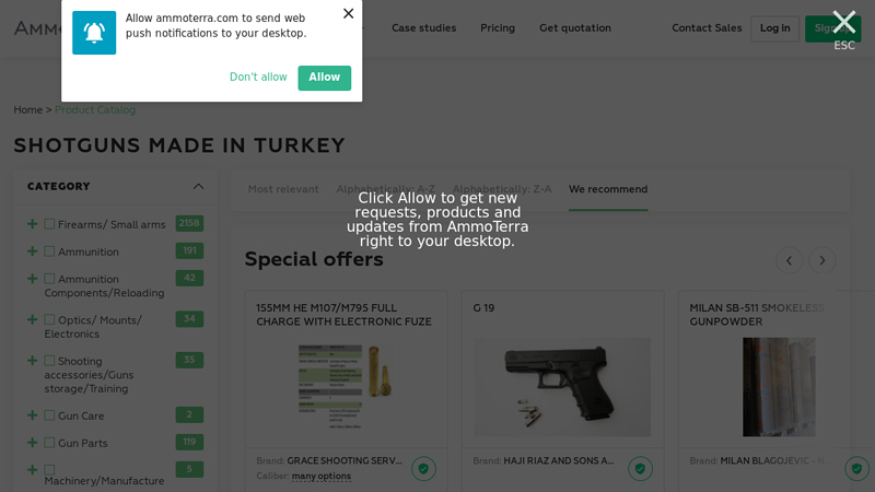 Shotguns made in Turkey