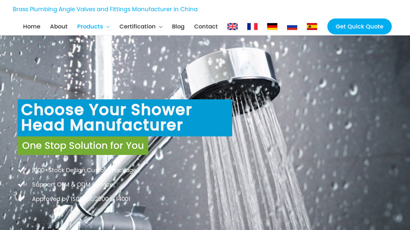 Shower Head Manufacturers