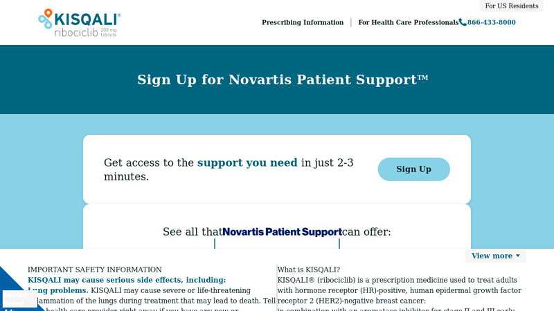 Sign Up for Novartis Patient Support
