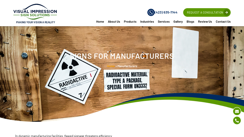 Signs for Manufacturers