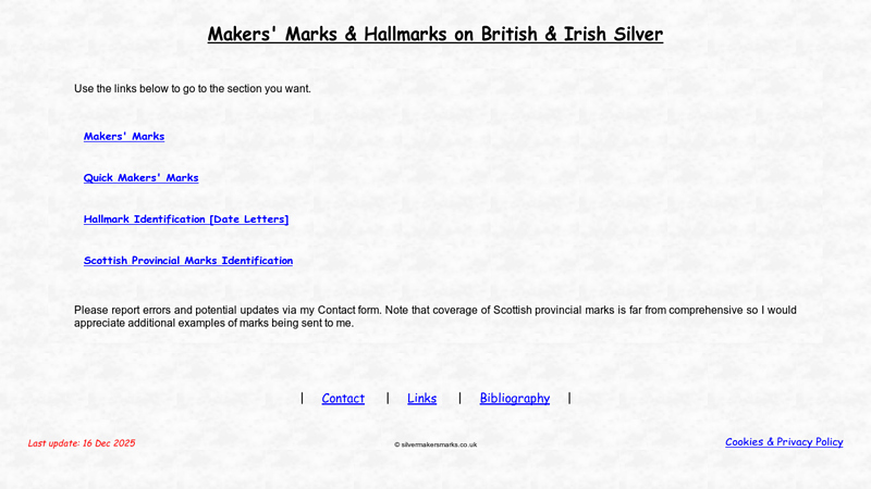 Silver Makers Marks