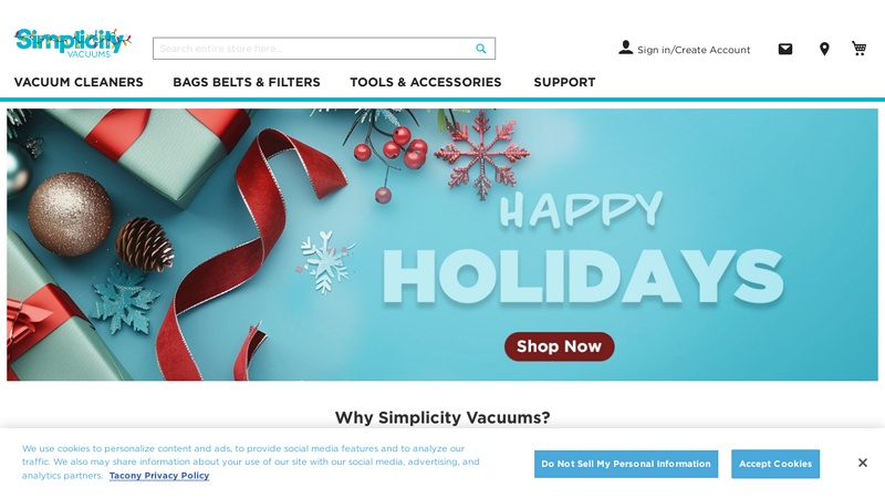 Simplicity Vacuums
