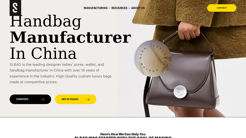 SLBAG: Handbag Manufacturer China