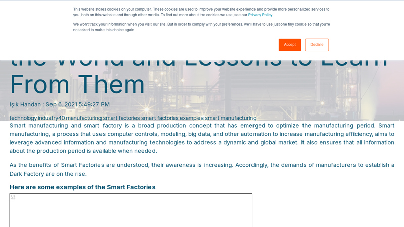 Smart Factory Examples Around the World and Lessons to Learn ...