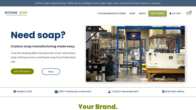 Soap Company: All-Natural Bar and Liquid Soap