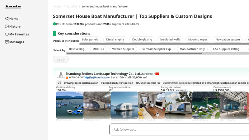 Somerset House Boat Manufacturer