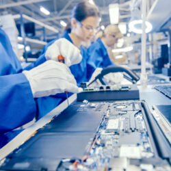 a computer manufacturer built a new facility