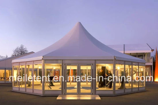 china glass hexagonal tent supplier