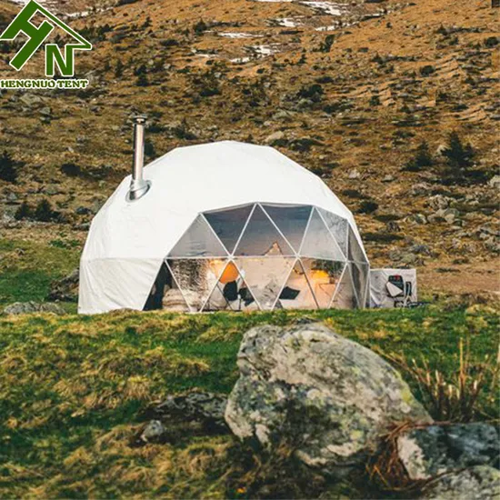 china glass hexagonal tent supplier
