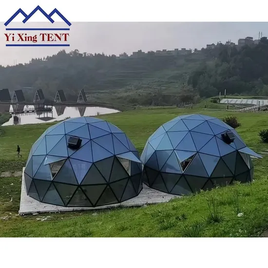 china glass hexagonal tent supplier