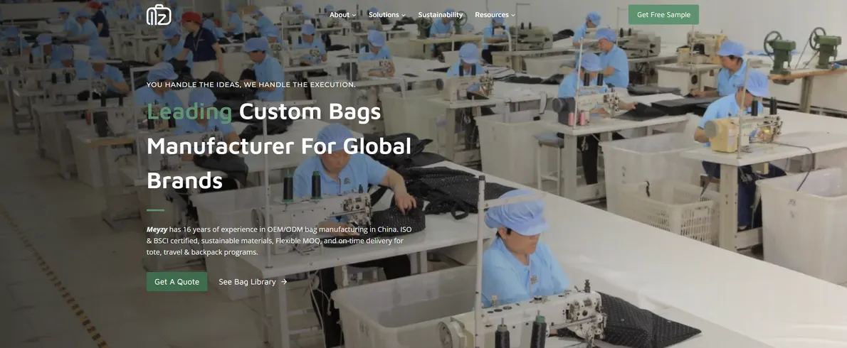 chinese bags supplier