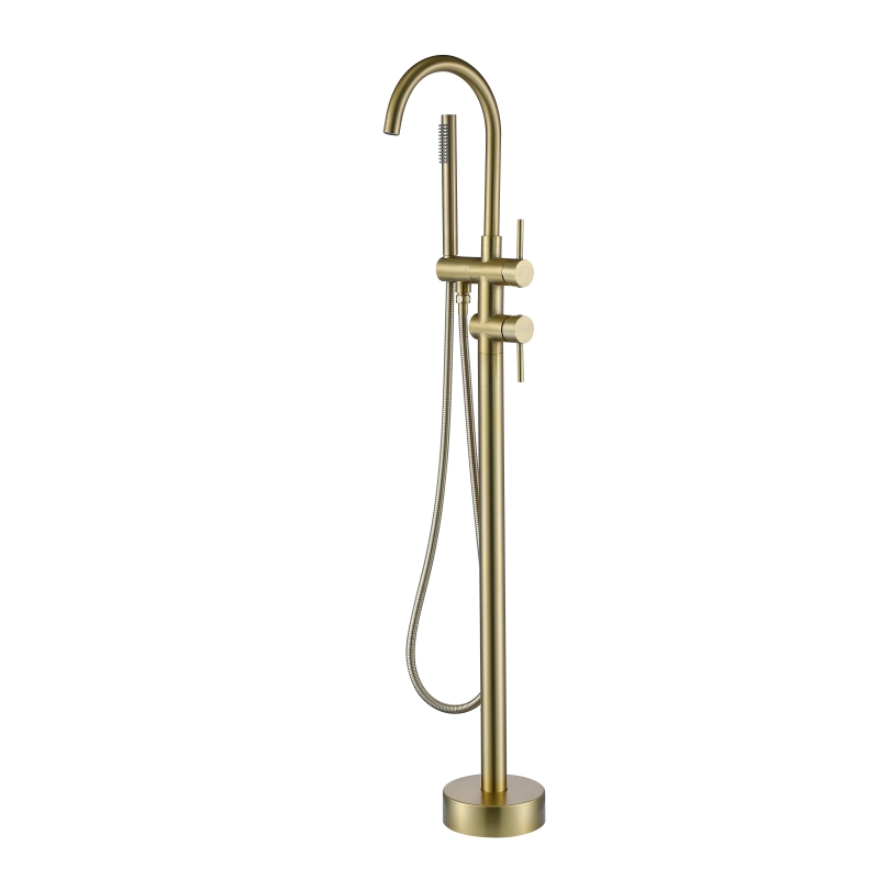chinese brushed gold bathtub faucet supplier