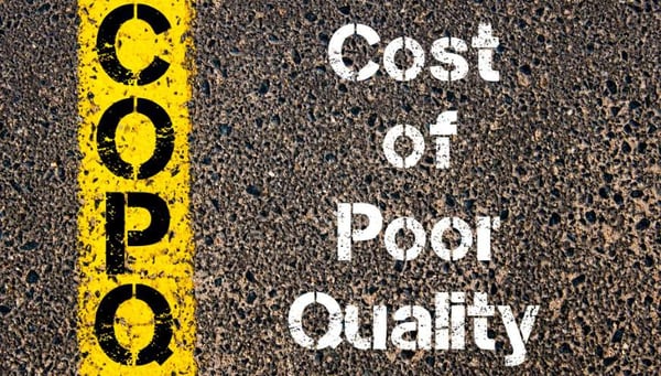 cost of poor quality categories supplier issues
