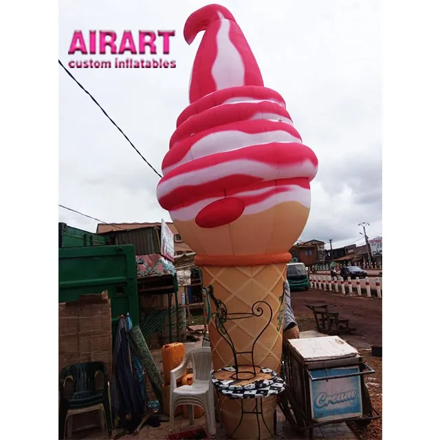 large inflatable ice cream cone decoration supplier