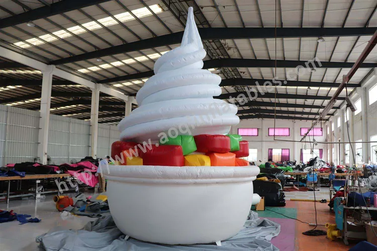large inflatable ice cream cone decoration supplier