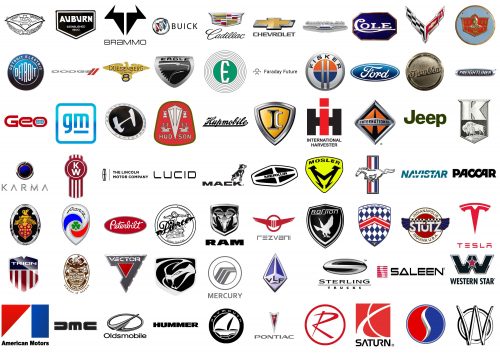 car manufacturer logos american