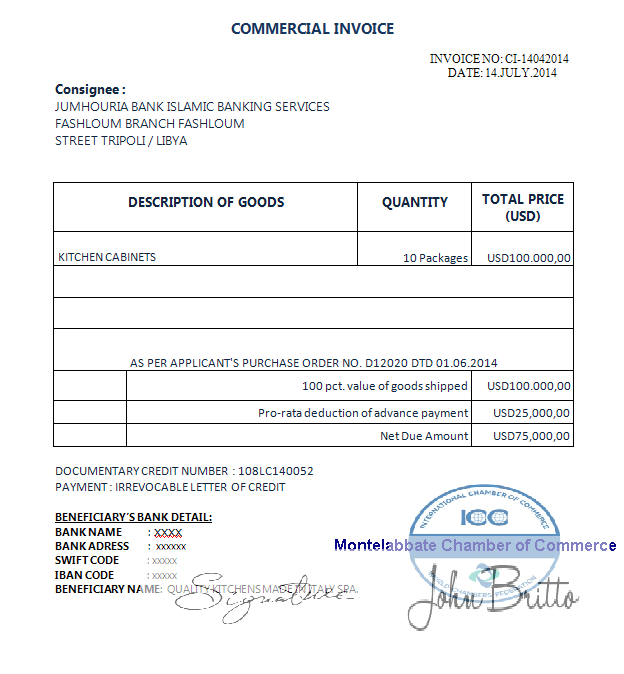 supplier invoice