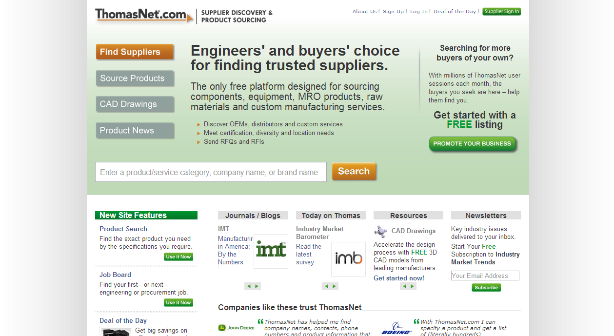 thomasnet supplier directory