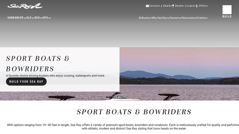 Sport Boats, Bowriders and Runabouts