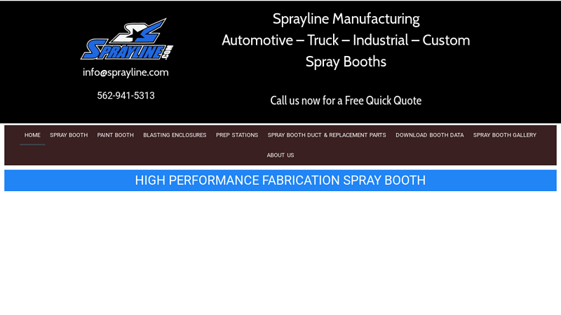 Spray Booth Manufacturer Custom and Industrial