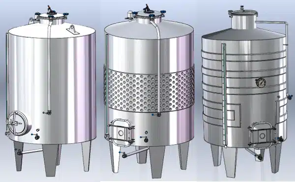 Illustrative example of stainless steel fermenter from Google Search