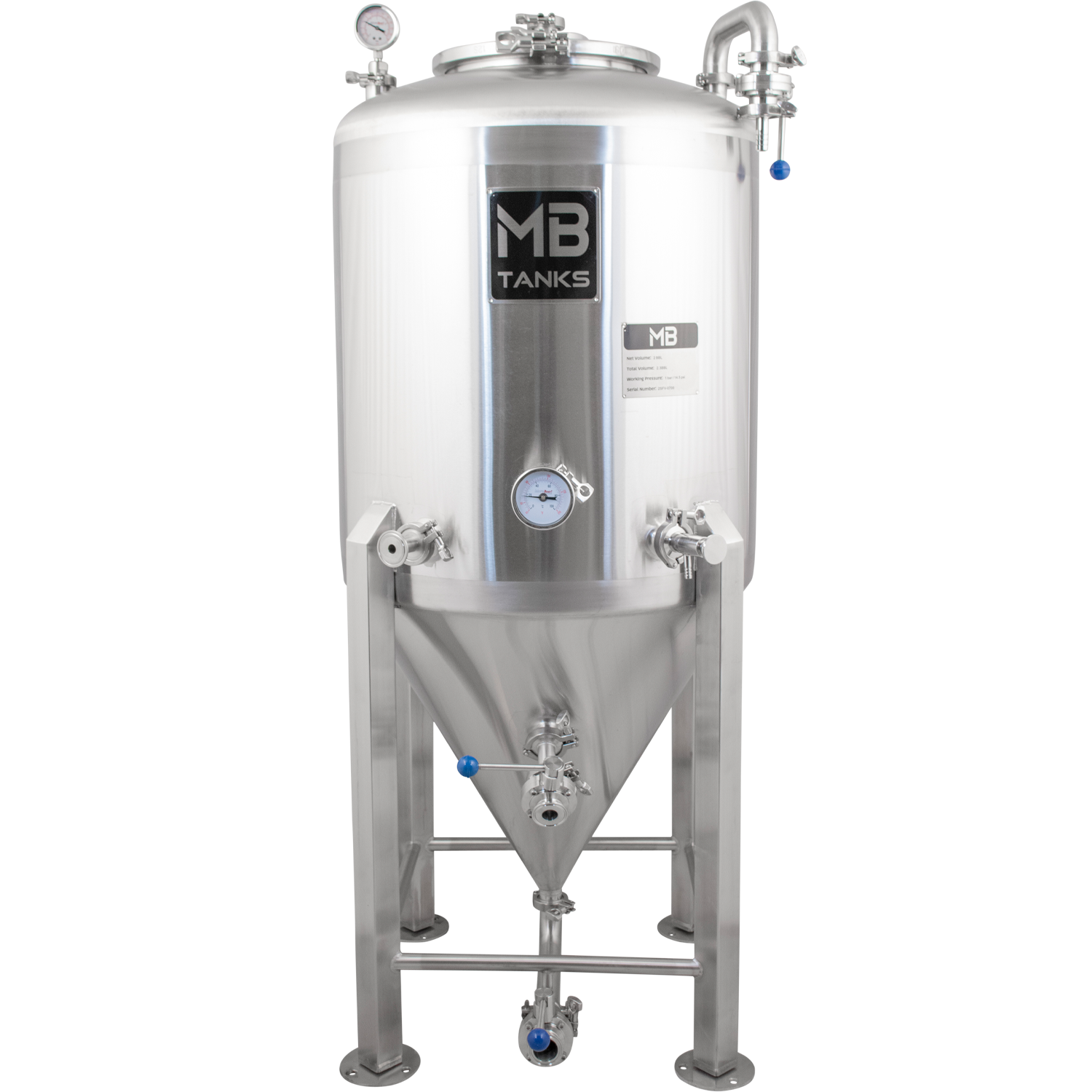 Illustrative example of stainless steel fermenter from Google Search