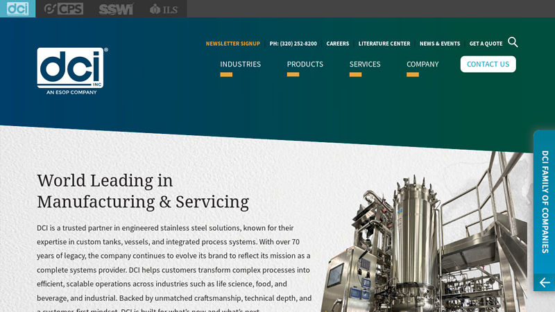 Stainless Steel Storage & Processing Vessels Nationwide