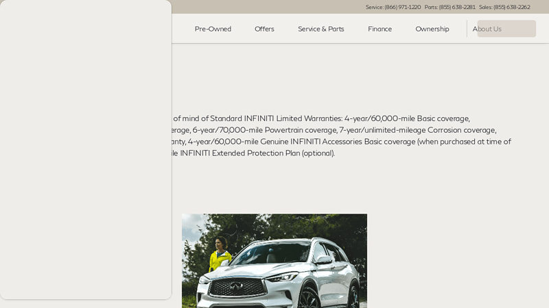 Standard & Optional INFINITI Warranties