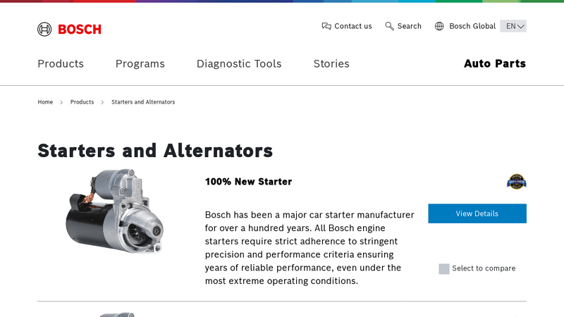 Starters and Alternators