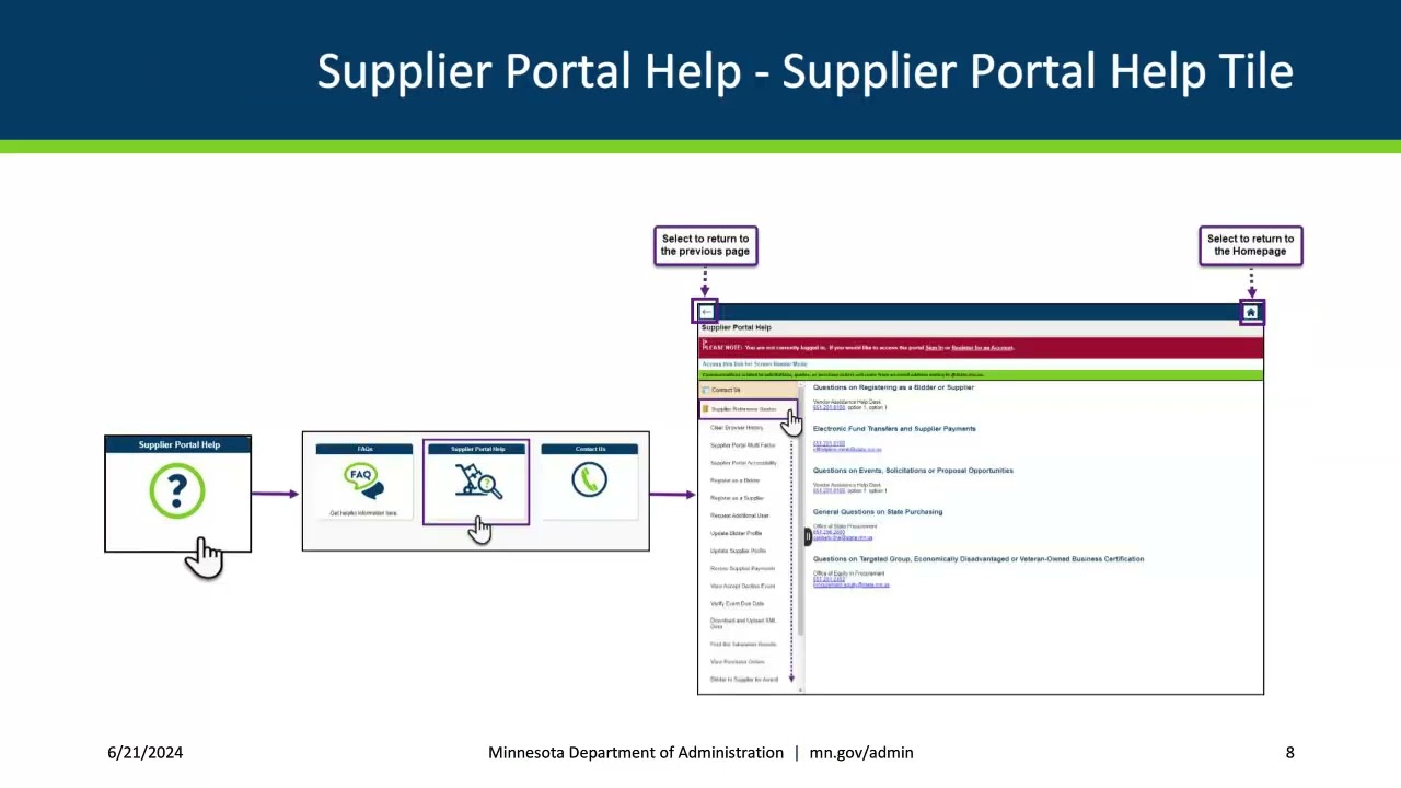 State of Minnesota Supplier Portal