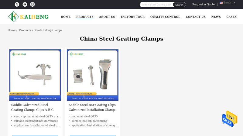 Steel Grating Clamps