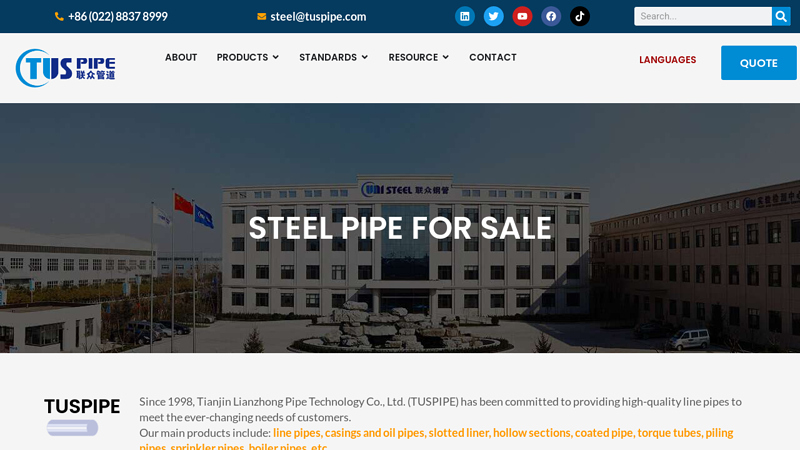 Steel Pipes For Sale
