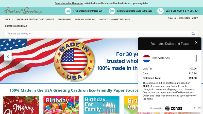 Stockwell Wholesale Greeting Card Company USA