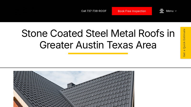 Stone Coated Steel Metal Roofs in Greater Austin Texas Area