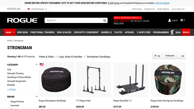 Strongman Training Equipment & Accessories