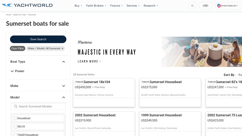 Sumerset boats for sale