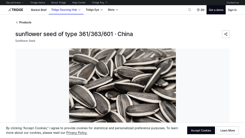 sunflower seed of type 361/363/601 · China