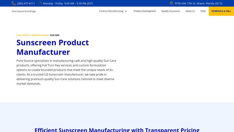 Sunscreen Manufacturer