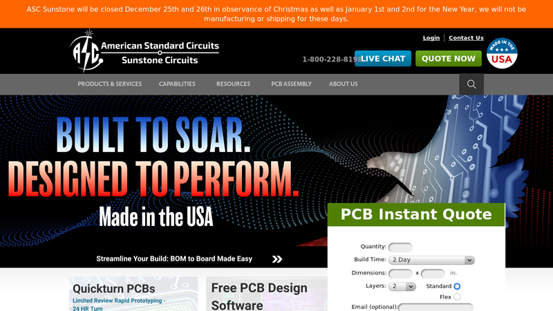 Sunstone Circuits Printed Circuit Boards