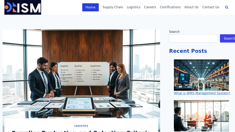 Supplier Evaluation and Selection Criteria Guide