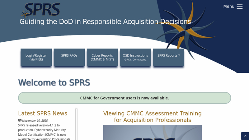 Supplier Performance Risk System