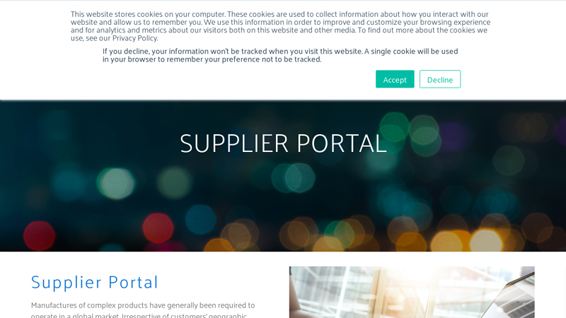 Supplier Portal