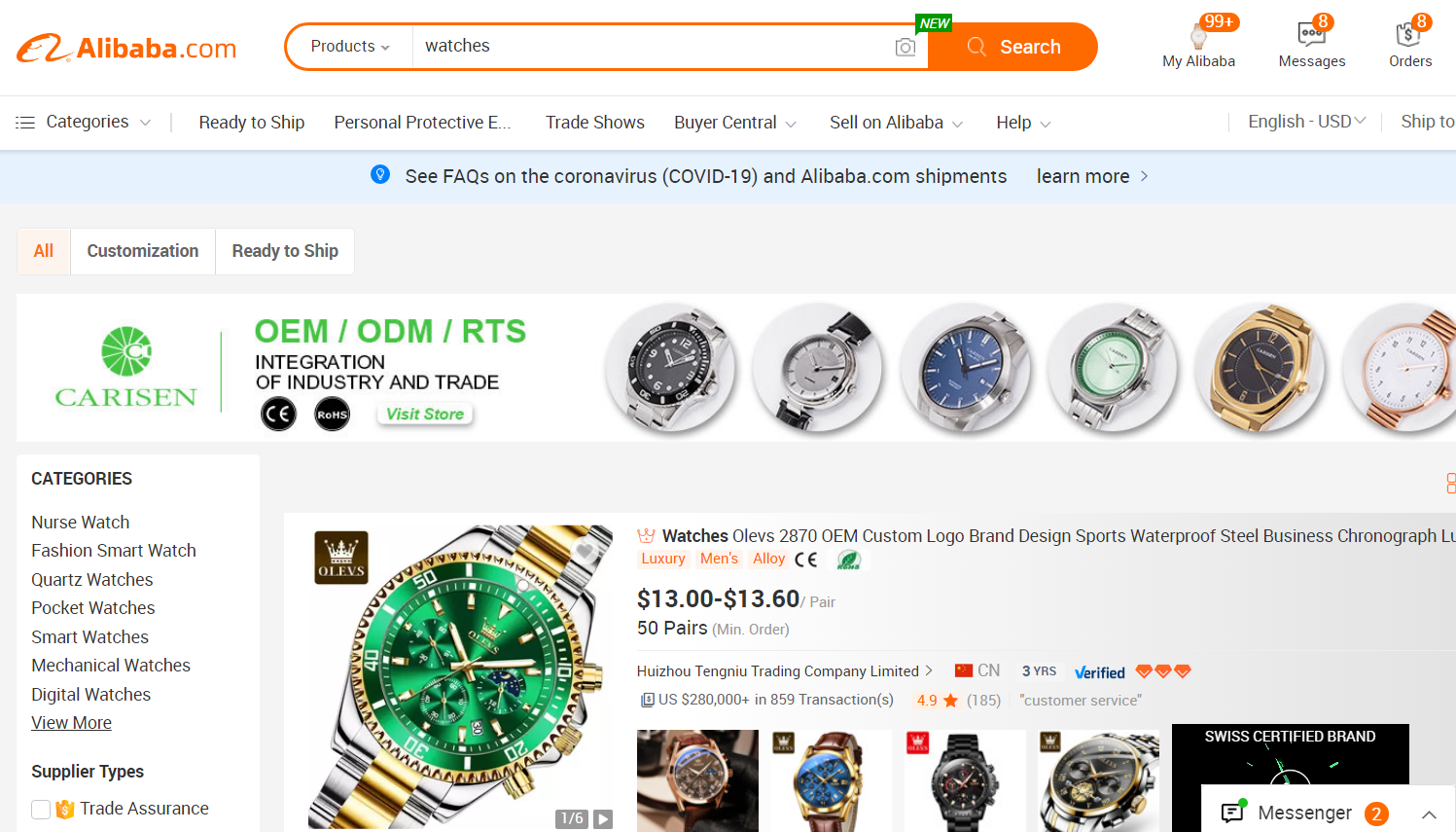 Swiss Watch  List industry insight