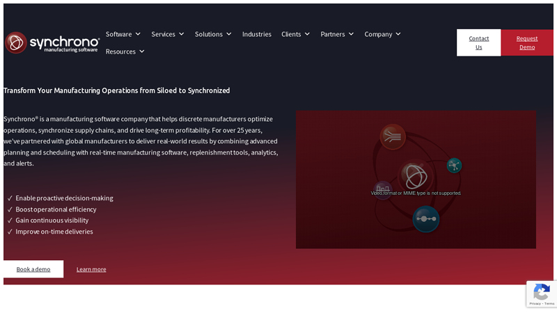 Synchrono: Manufacturing Software Company for Real