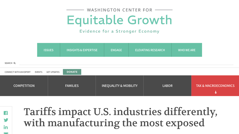Tariffs impact U.S. industries differently, with manufacturing the most ...