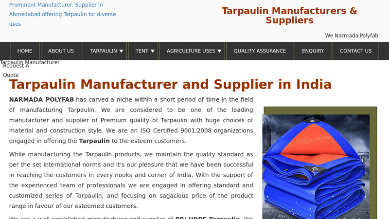Tarpaulin Manufacturer