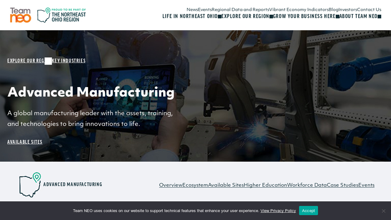 Team NEO's Advanced Manufacturing Industry