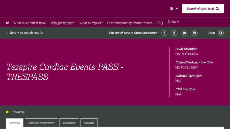 Tezspire Cardiac Events PASS