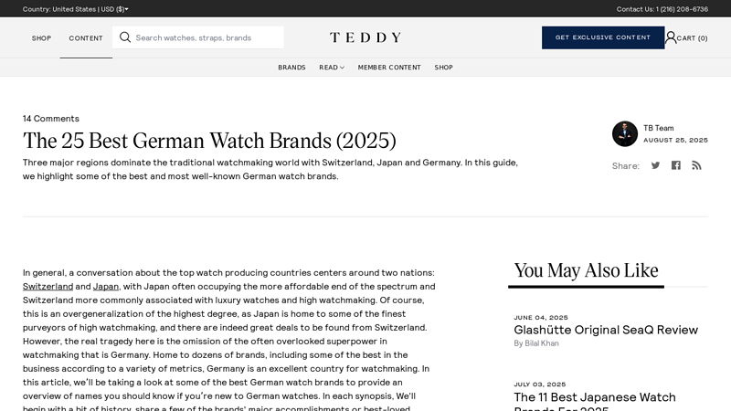 The 25 Best German Watch Brands (2025)