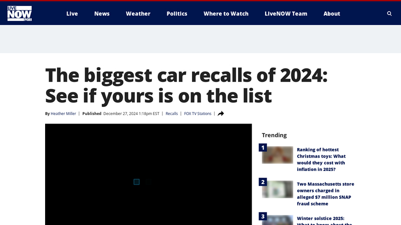 The biggest car recalls of 2024
